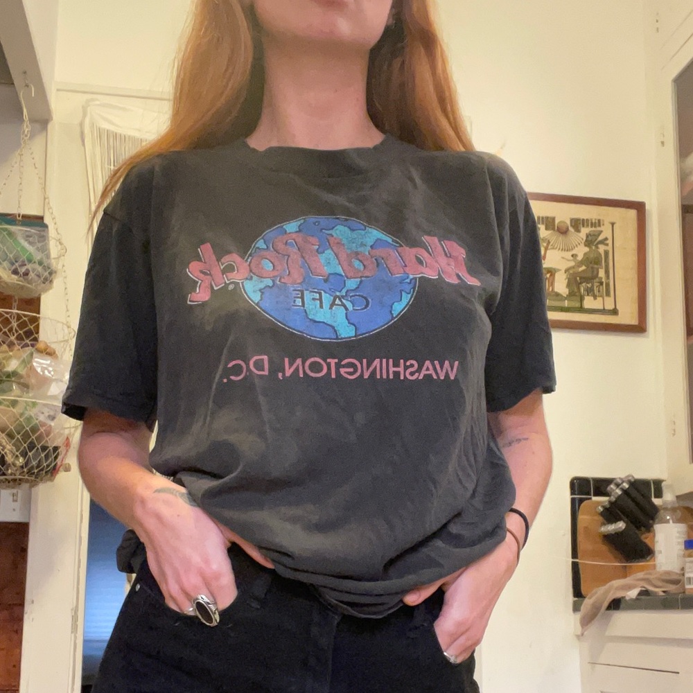 Vintage faded black Hard Rock Cafe t shirt